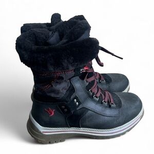 Santana Canada Mio Leather Insulated Waterproof Black Winter Boots Women’s Sz. 8